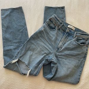 Abercrombie curve love ultra high rise 90s straight jean
